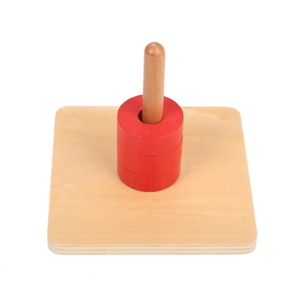 Đồ chơi giáo dục đĩa gỗ Leaderjoy Montessori cho trẻ em 1