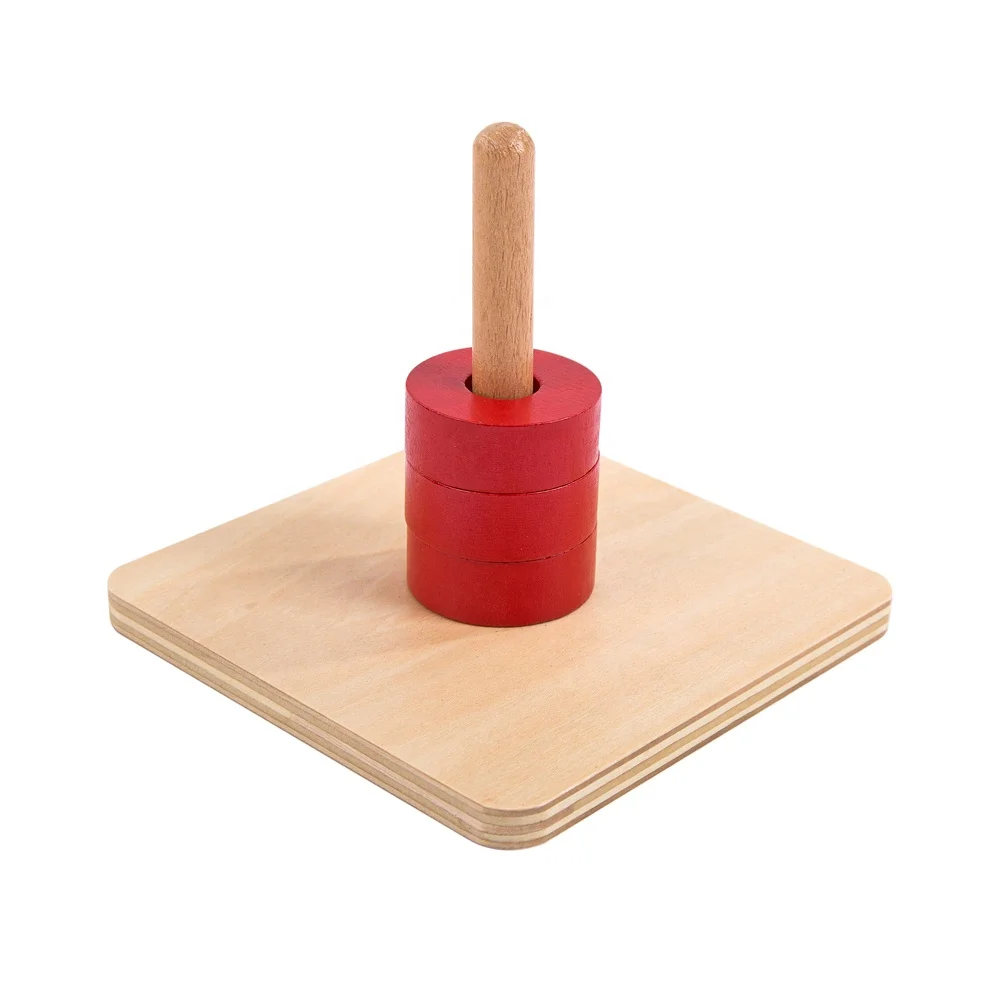 Đồ chơi giáo dục đĩa gỗ Leaderjoy Montessori cho trẻ em 2