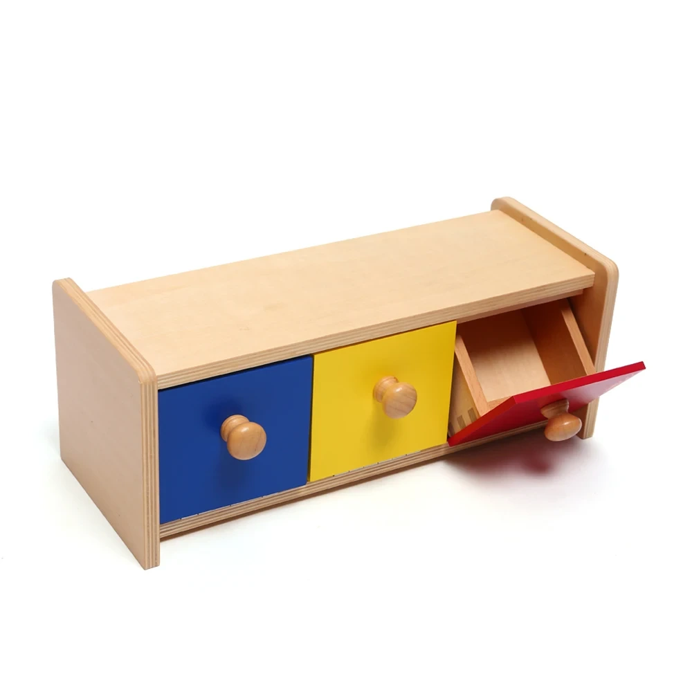 Leaderjoy Montessori Wooden Baby Educational Toys with Bins 1