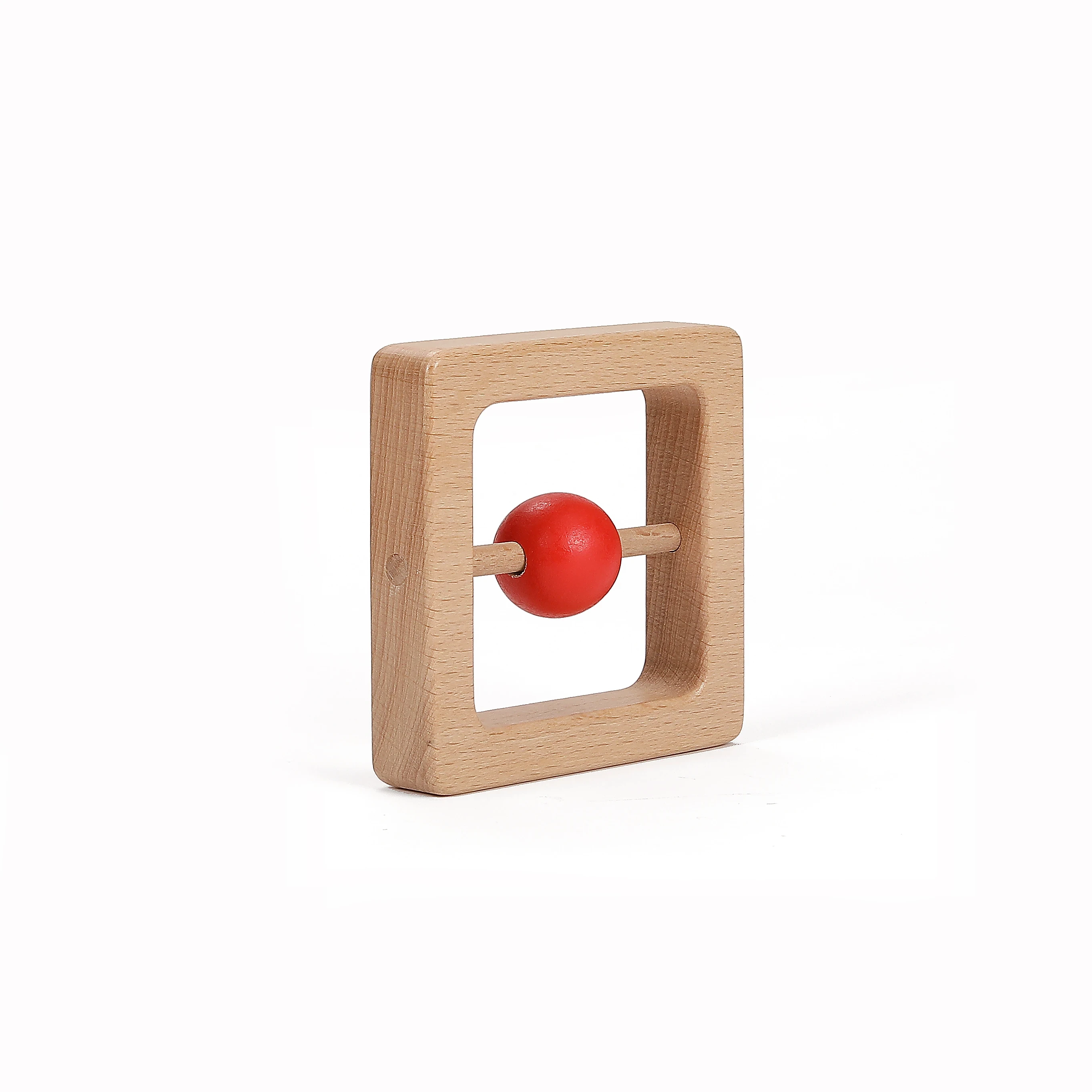 Montessori Wooden Baby Sensory Rattle Toy 1