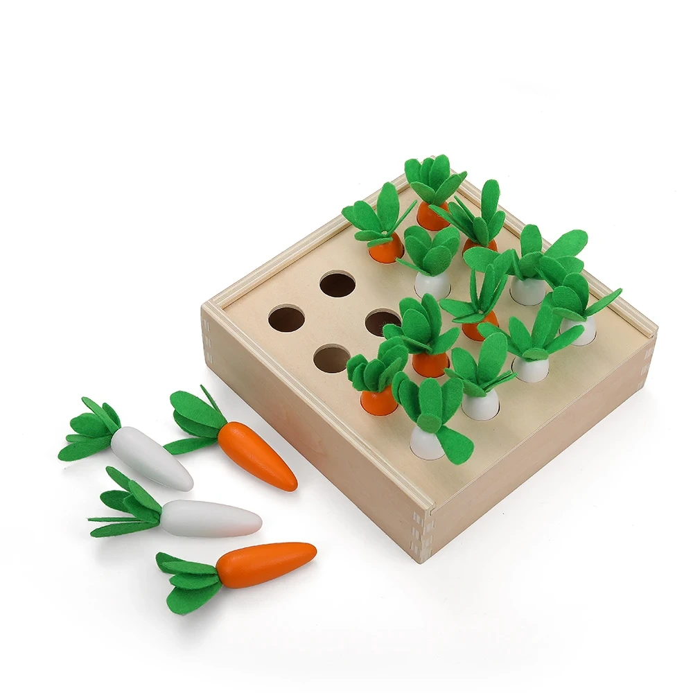 Montessori Carrots Sorting Game Peg Toy for Kids 1