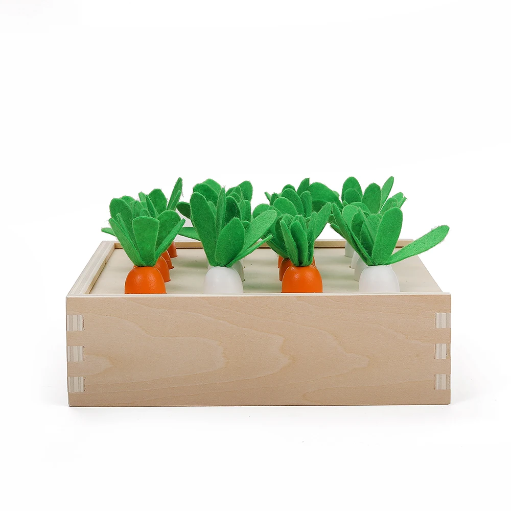 Trò chơi phân loại cà rốt Montessori Đồ chơi chốt cho trẻ em 5