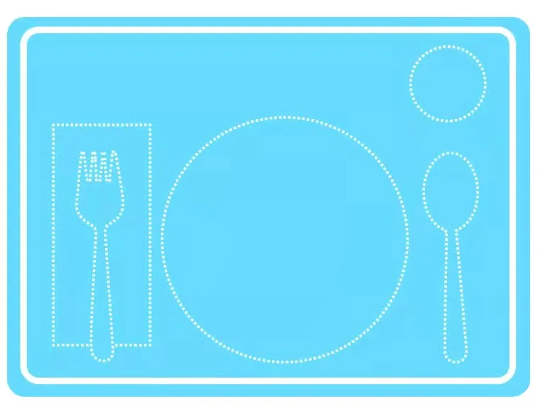 Tapete de comida para mascotas de silicona Montessori para niños 3