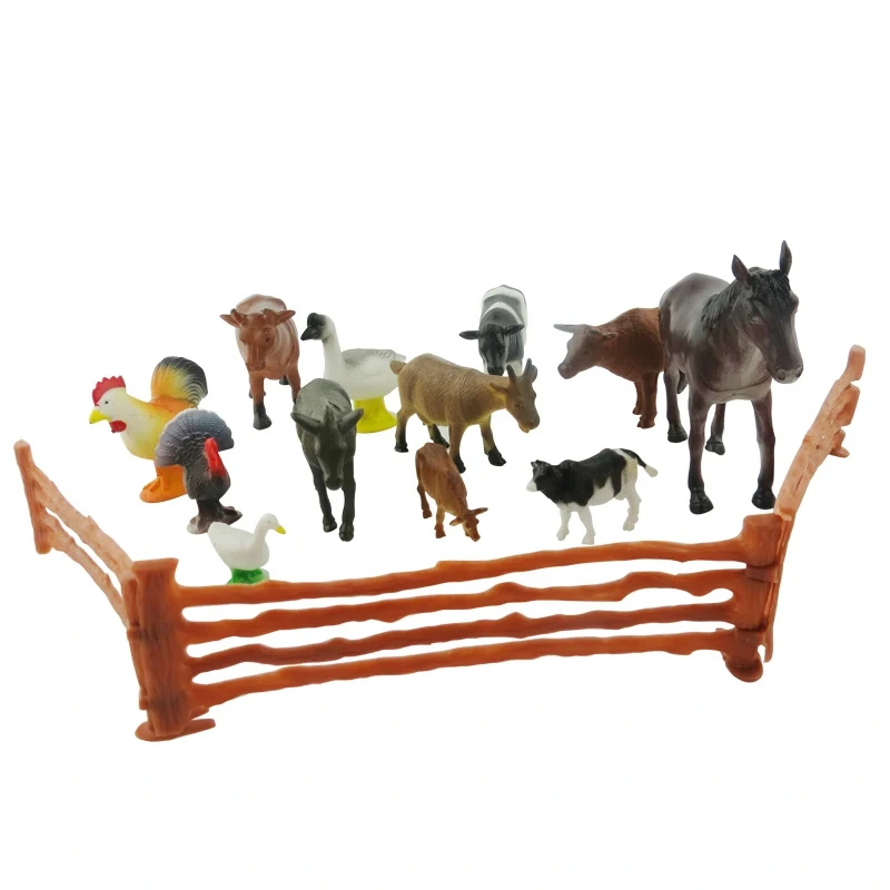 Montessori Cartoon Farm Animal Educational Child Toy for Baby 0-3 years 1