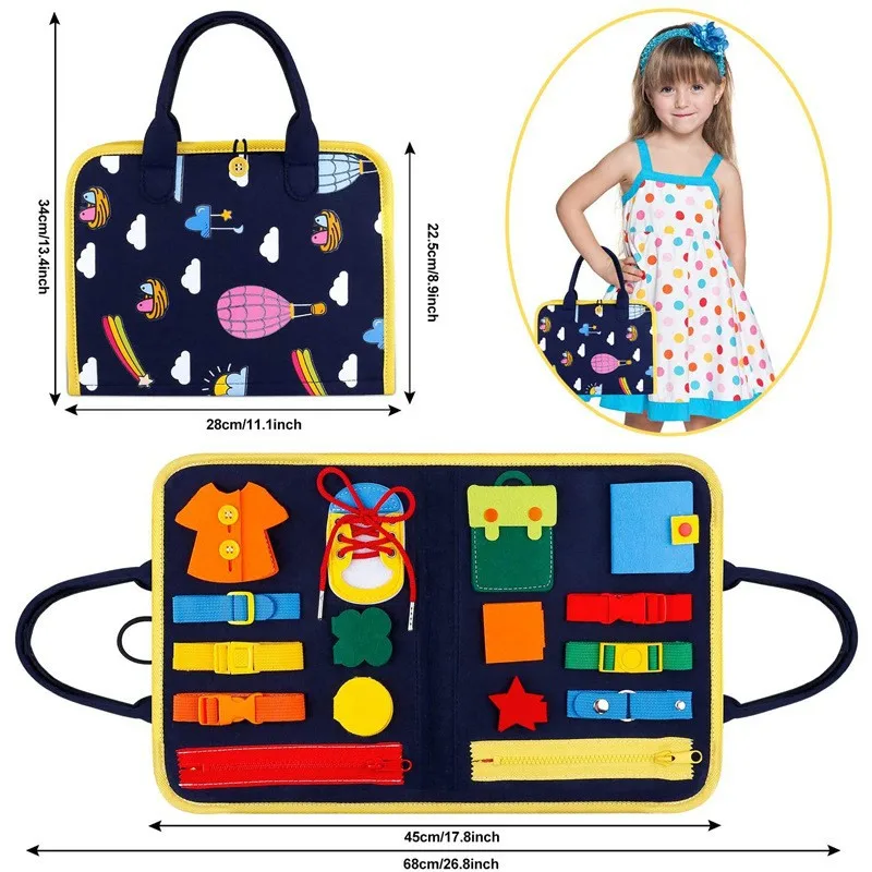 Đồ chơi giáo dục Montessori Bus Board dành cho bán buôn 5