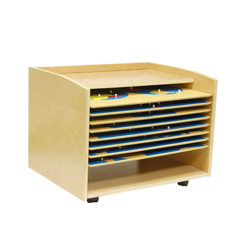 Đồ chơi bằng gỗ Bản đồ xếp hình địa lý Montessori cho trẻ em - Giáo dục bán buôn 1