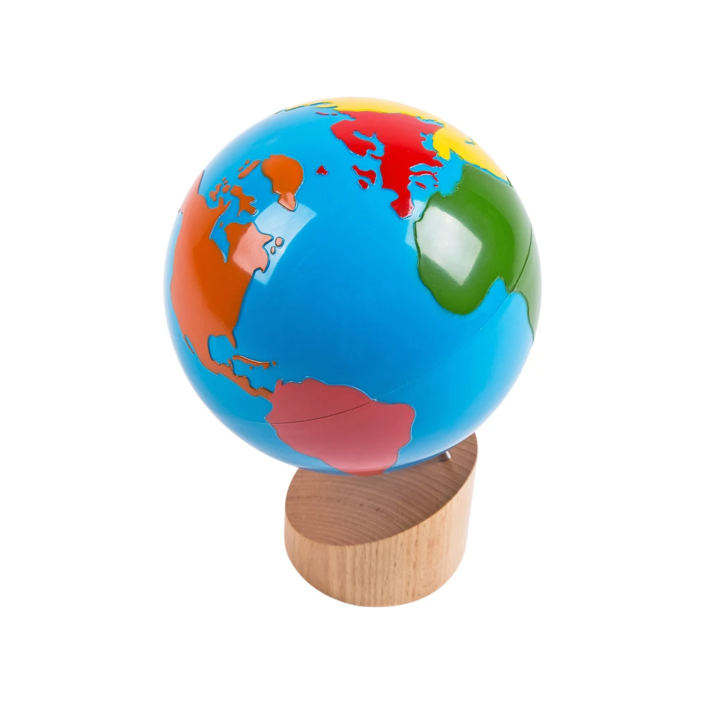 Đồ dùng dạy học quả cầu Montessori bằng gỗ 3