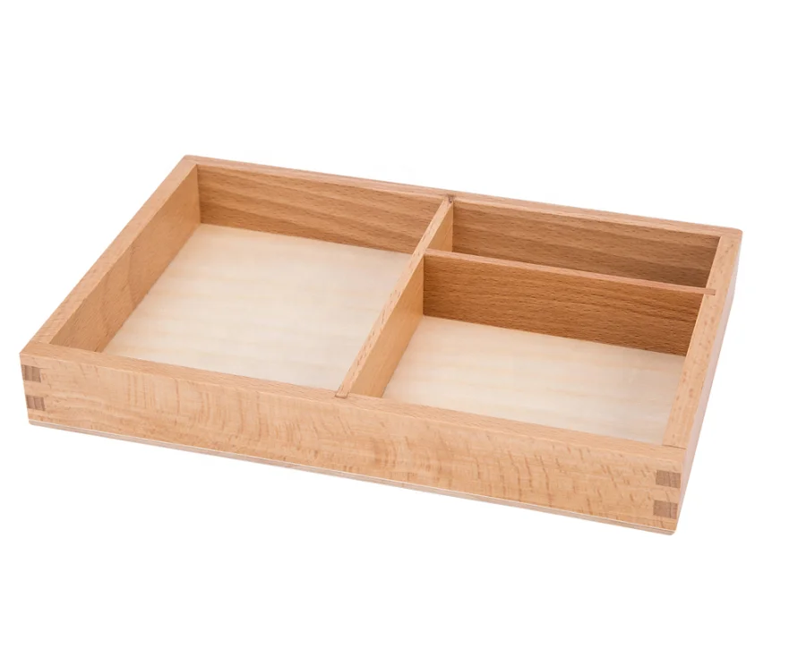 Khay Montessori bằng gỗ sồi Leaderjoy dành cho giáo dục 1