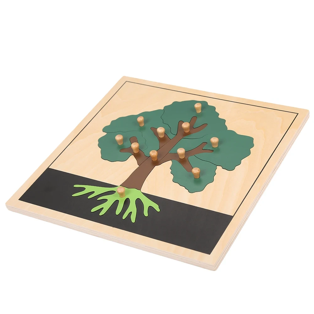 Montessori Wooden Tree Puzzle for Early Education 1