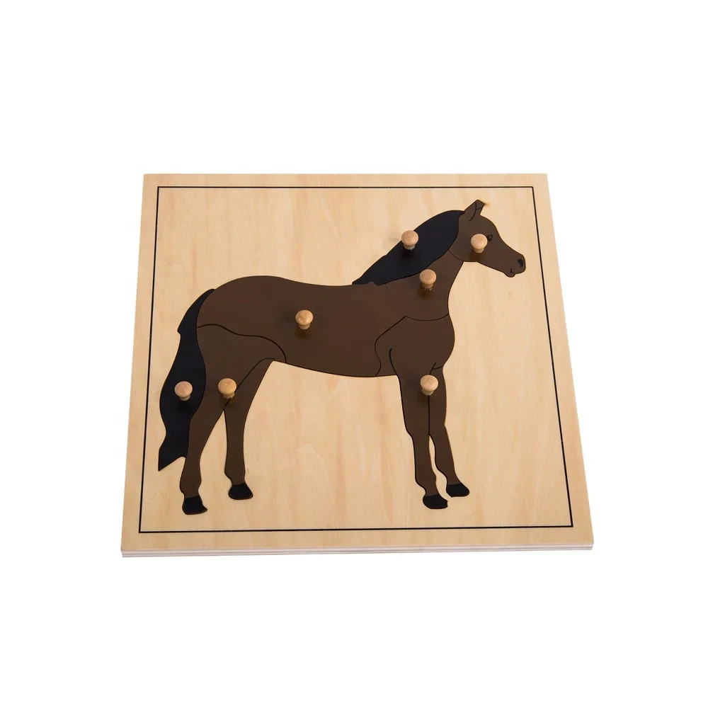 Wooden Horse Puzzle Toy - Montessori Materials 1