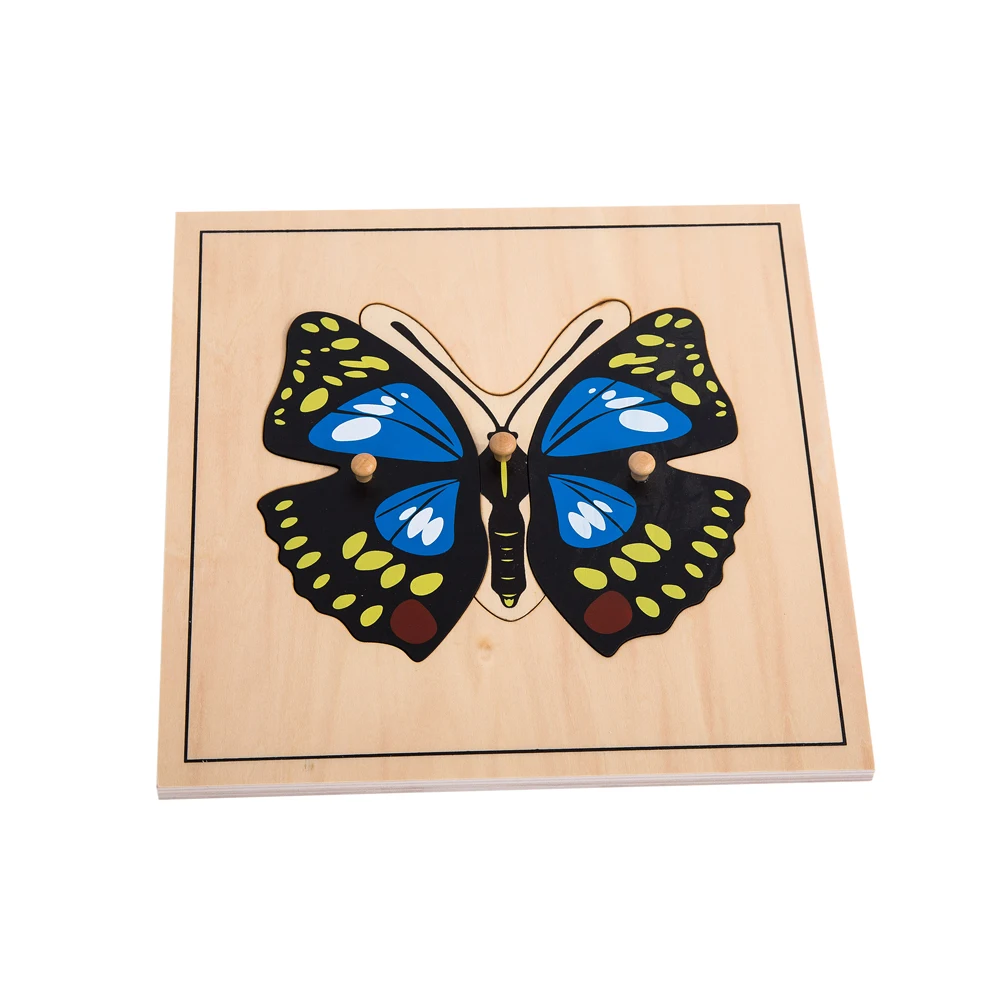 Bảng câu đố côn trùng Montessori bằng gỗ có tủ 2