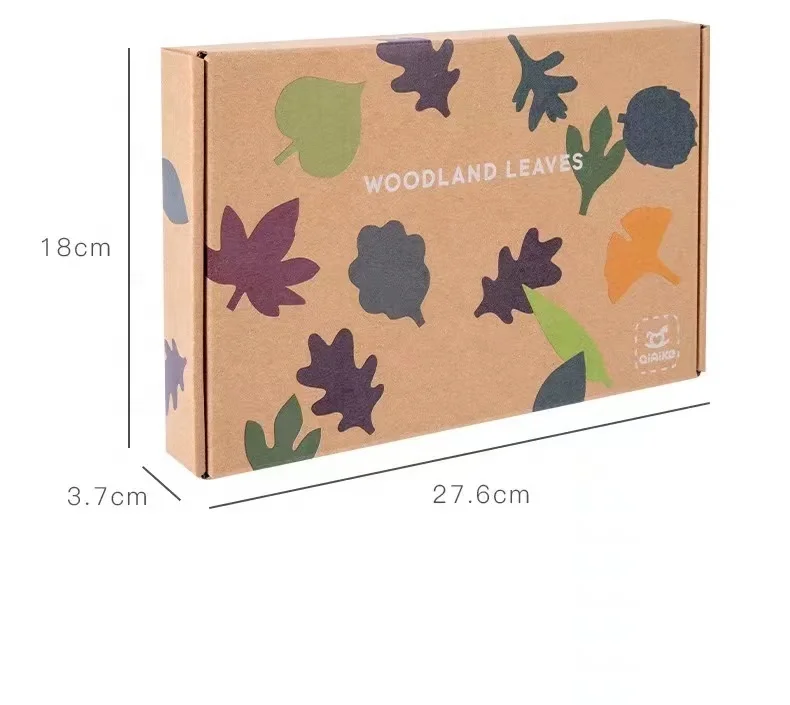Bộ xếp hình 3D lá mùa thu bằng gỗ cho trẻ em - Đồ chơi ghép hình tùy chỉnh 6