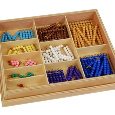 Hộp dụng cụ dạy học chuỗi hạt ngắn Montessori - LJMA082 1
