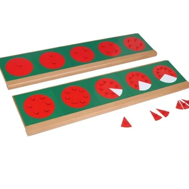 Montessori Metal Fraction Circles with Stands - Educational Child Toys 1