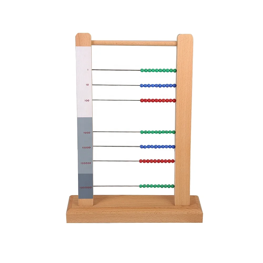 Beechwood Montessori Toán Hạt Khung Hạt Lớn 1