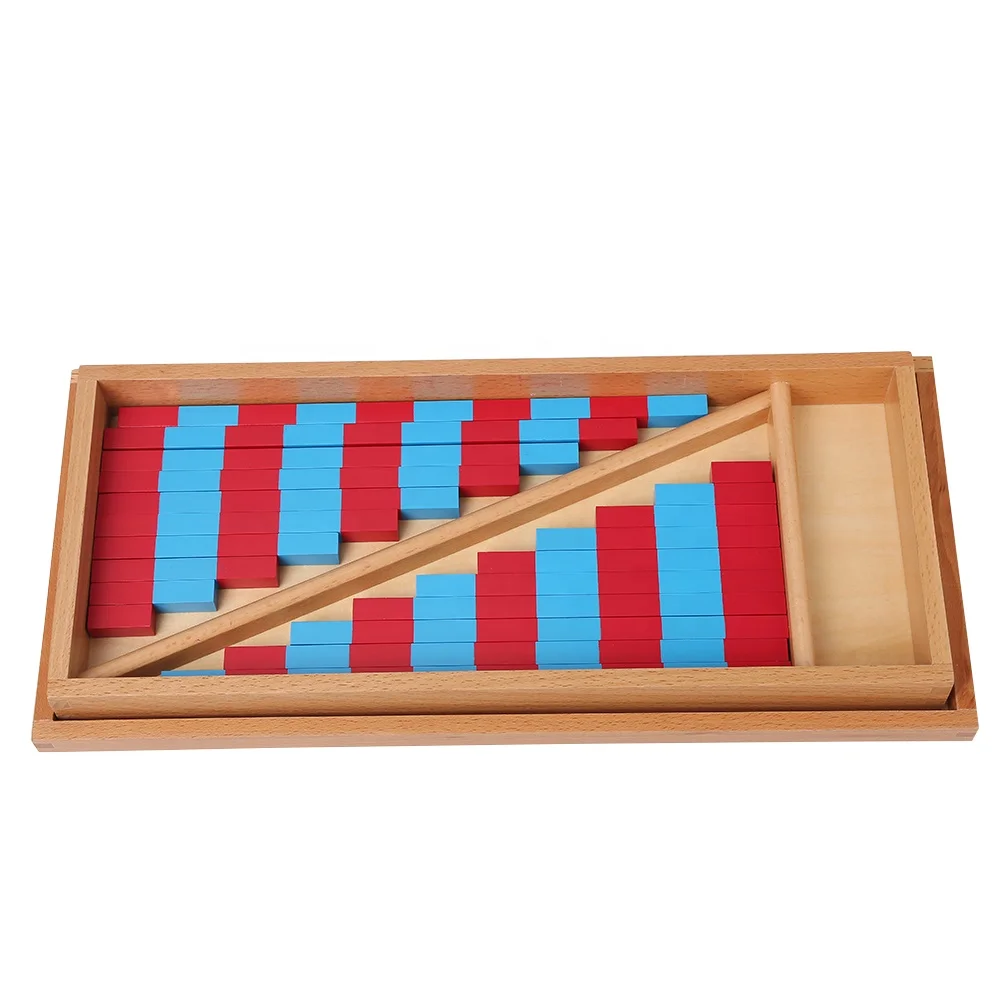 Đồ chơi giáo dục toán học Montessori Thanh số nhỏ - Tài nguyên học tập bằng gỗ 2