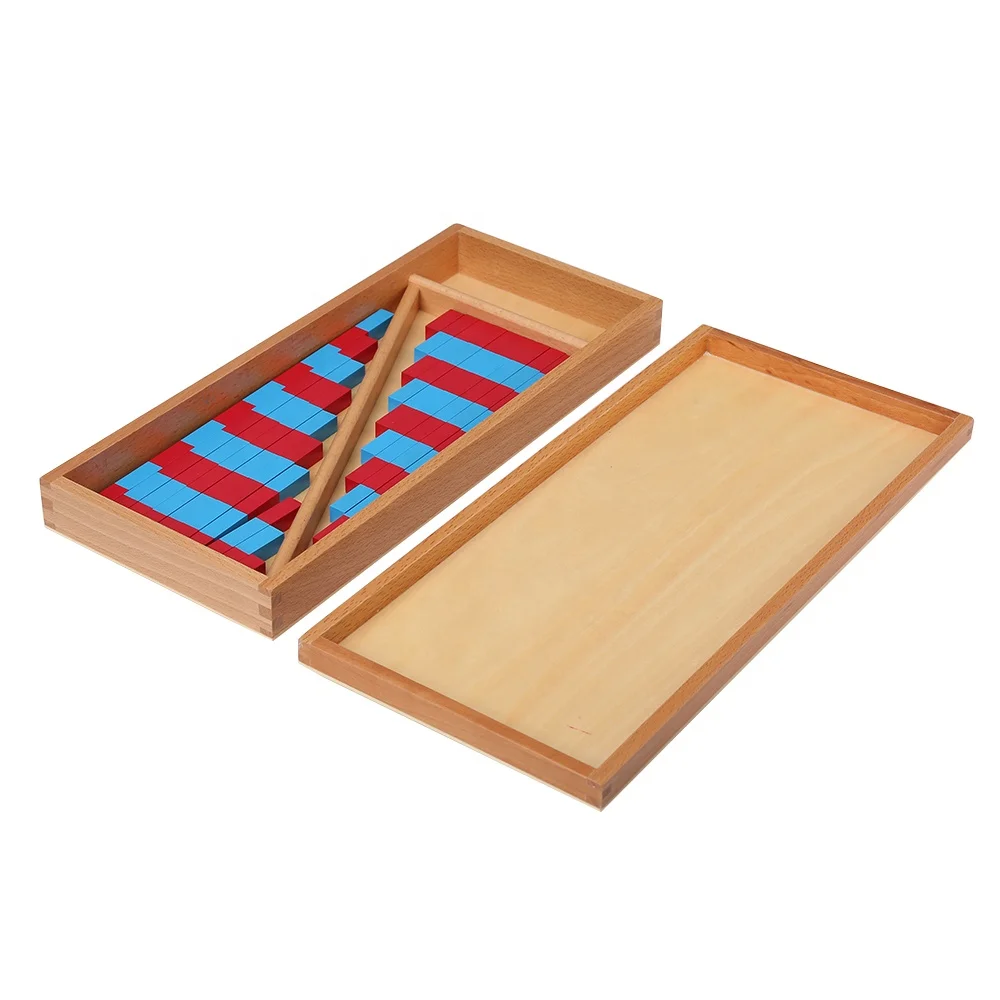 Đồ chơi giáo dục toán học Montessori Thanh số nhỏ - Tài nguyên học tập bằng gỗ 4