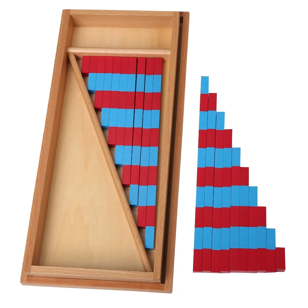 Đồ chơi giáo dục toán học Montessori Thanh số nhỏ - Tài nguyên học tập bằng gỗ 5