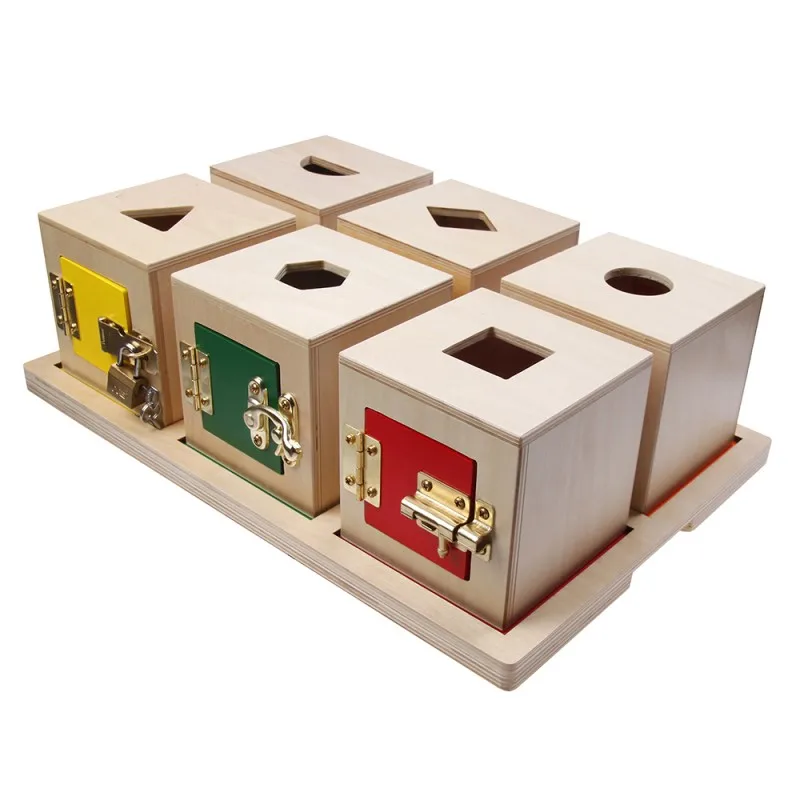 Gạch lát sàn bằng gỗ Montessori lồng vào nhau cho lớp học mẫu giáo 2