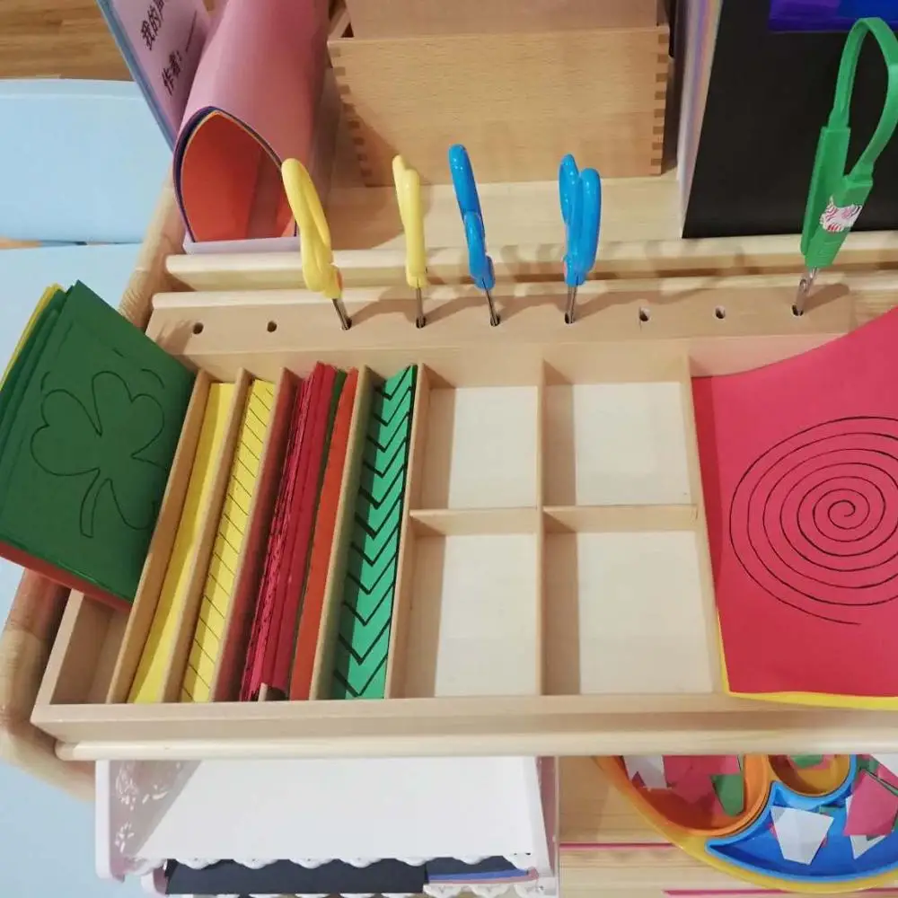 Đồ chơi tập thể dục cắt gỗ Montessori cho trẻ em 2