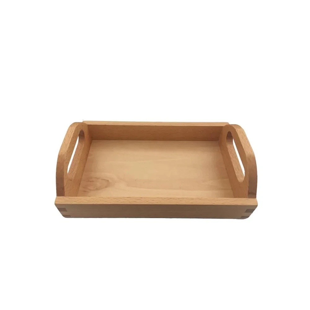 Montessori Learning Toys for Kids - Practical Life Wooden Mini Tray 1