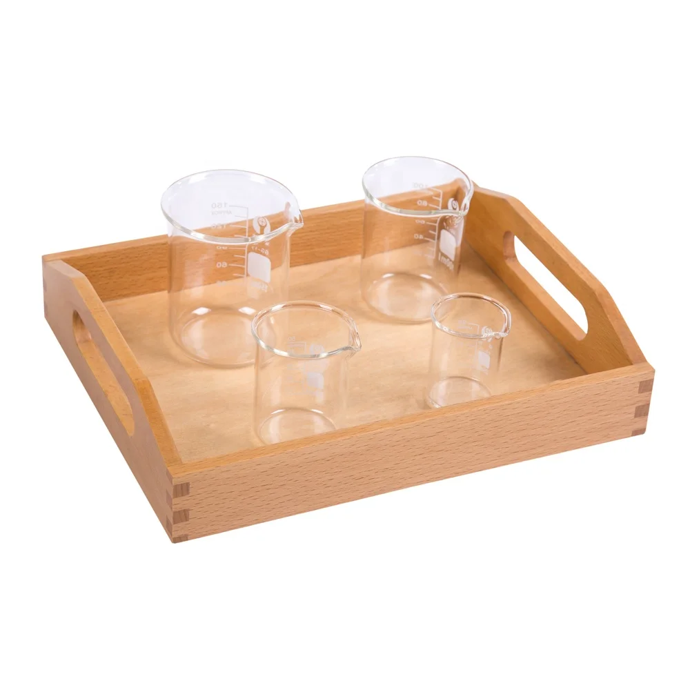 Montessori Wooden Practical Life Tray for Children - Beech Wood LJPR018-1 5