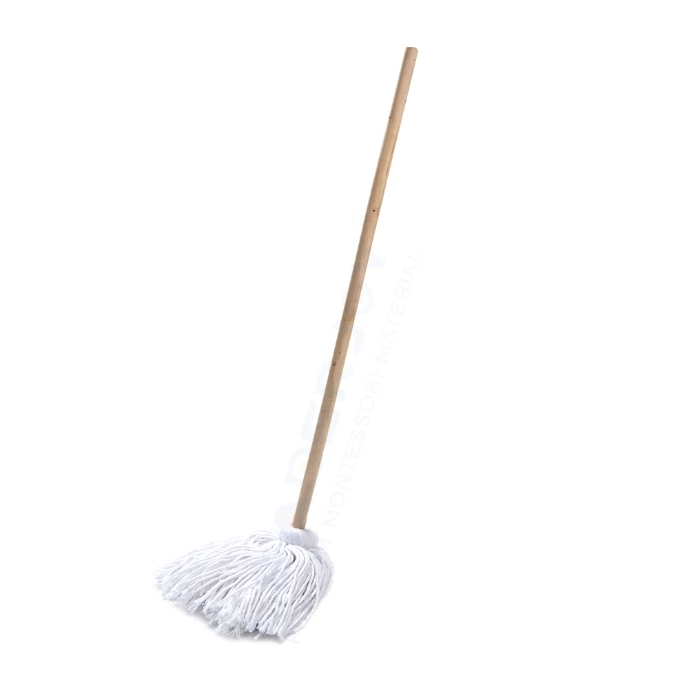 Montessori Wooden Educational Mop With Wooden Handle 1