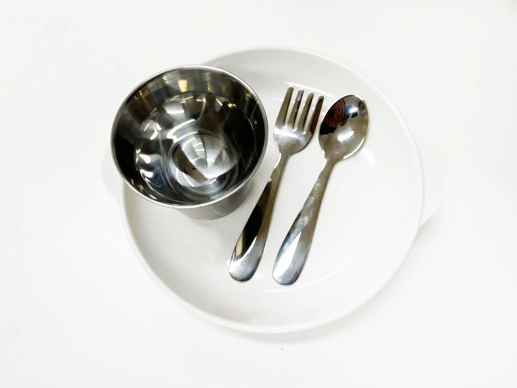 Eco-Friendly Food Grade Silicone Stainless Steel Montessori Dinning Set 4