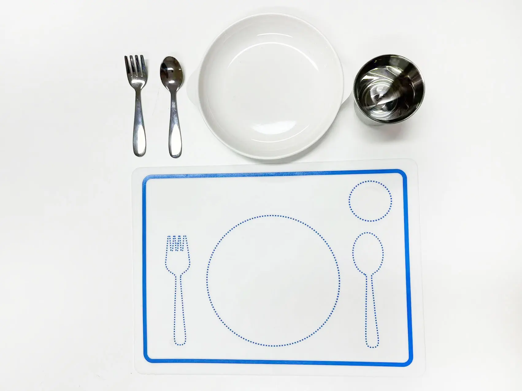 Eco-Friendly Food Grade Silicone Stainless Steel Montessori Dinning Set 2