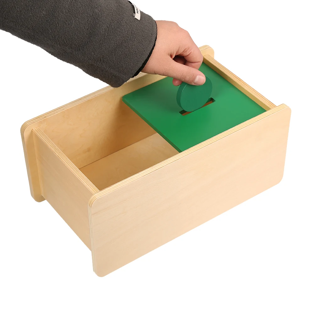 Hộp Imbucare Montessori bằng gỗ có nắp lật - Đồ chơi giáo dục cho trẻ em 3