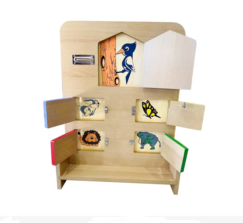 Hộp chốt chốt Montessori bằng gỗ - Đồ chơi giáo dục bán chạy cho trường mầm non 3