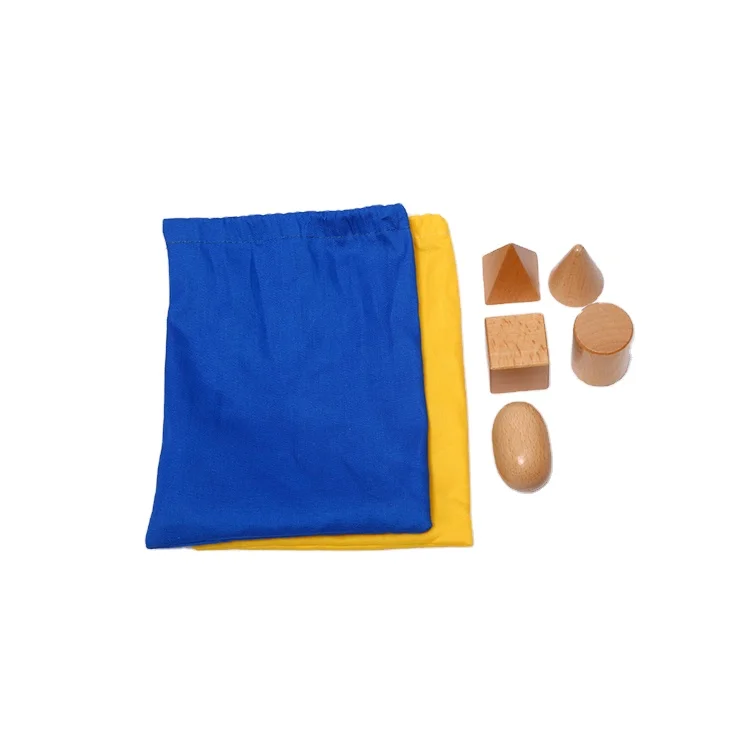 Montessori Stereognostic Set - Geometric Solids for Educational Baby Toys 1