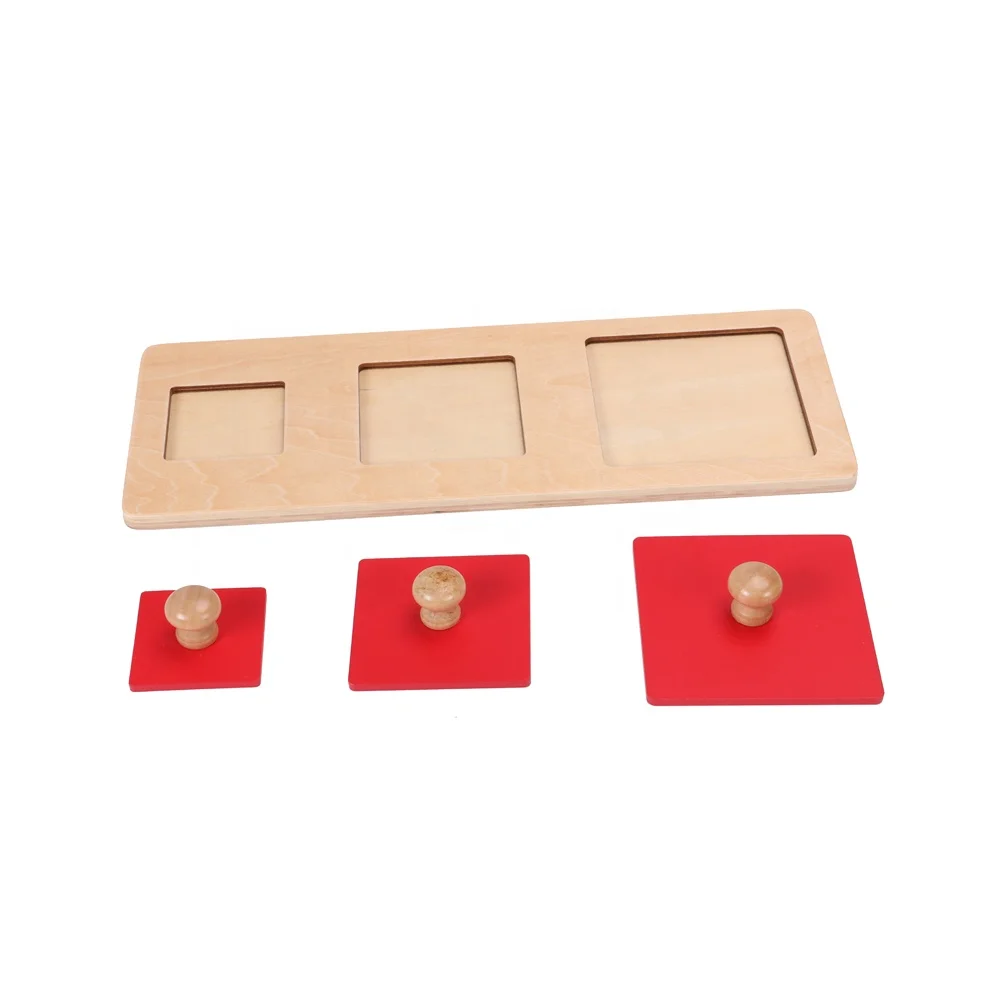 Câu đố vuông Montessori bằng gỗ giáo dục thông minh cho bé 6