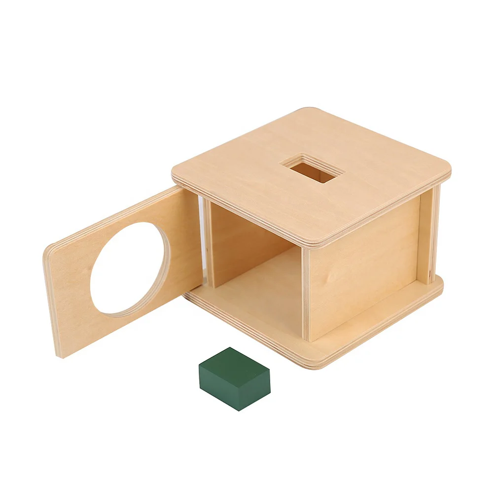 Hộp bán buôn đồ chơi giáo dục Montessori bằng gỗ Imbucare 1