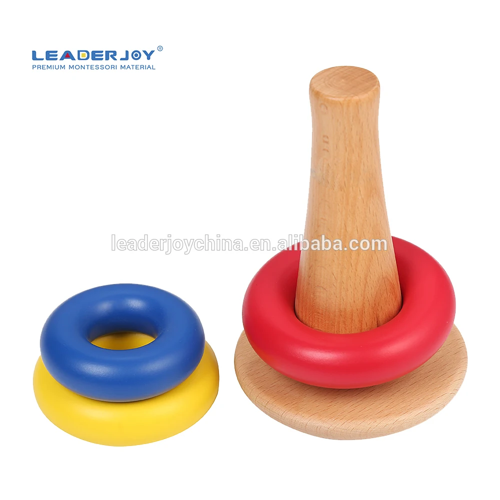 Đồ chơi xếp chồng ngôi nhà bằng gỗ Montessori dành cho trẻ sơ sinh và trẻ nhỏ 4