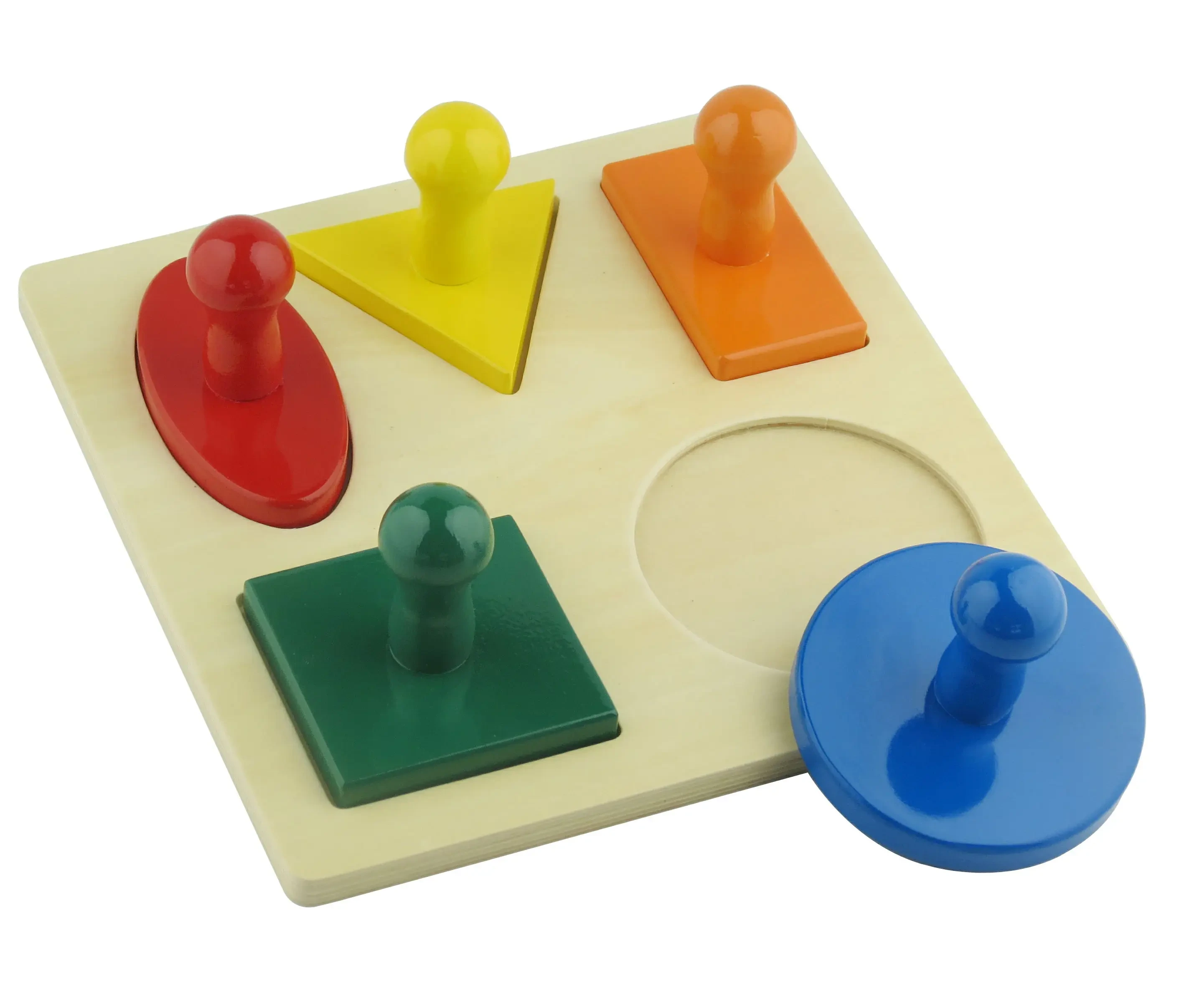 Bảng xếp hình hình học Montessori bằng gỗ Leaderjoy dành cho trẻ 3 tuổi 1