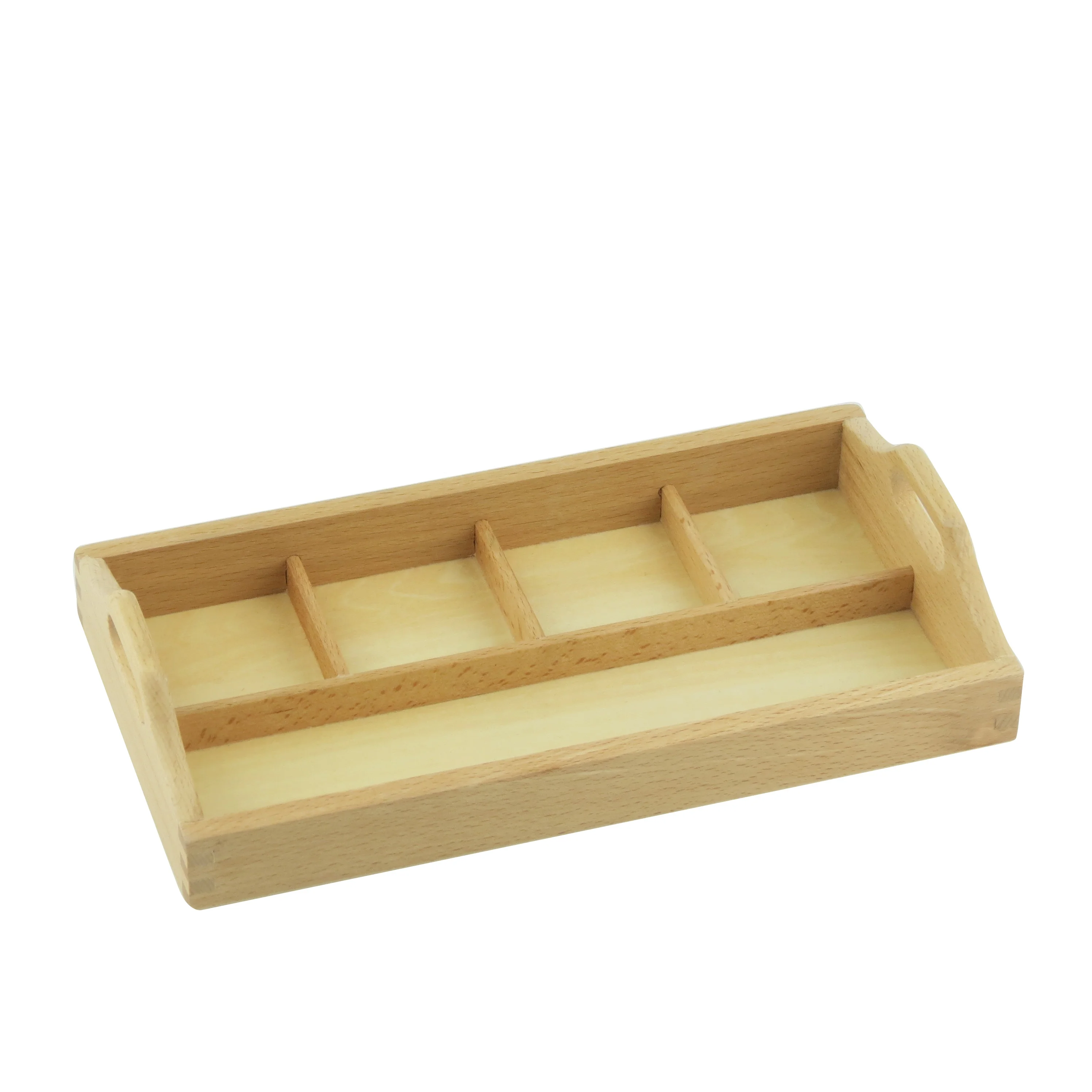 Khay Phân Loại Montessori 4 Ngăn - Đồ Chơi Giáo Dục Bằng Gỗ Cao Cấp 1