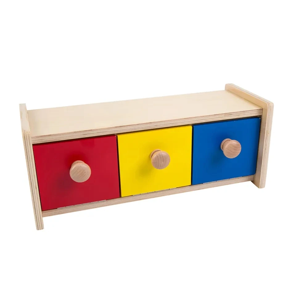 Leaderjoy-Juego de bebé, juguetes educativos de madera, caja Montessori para niños 4