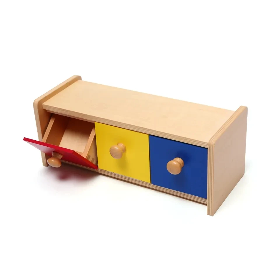 Leaderjoy-Juego de bebé, juguetes educativos de madera, caja Montessori para niños 5