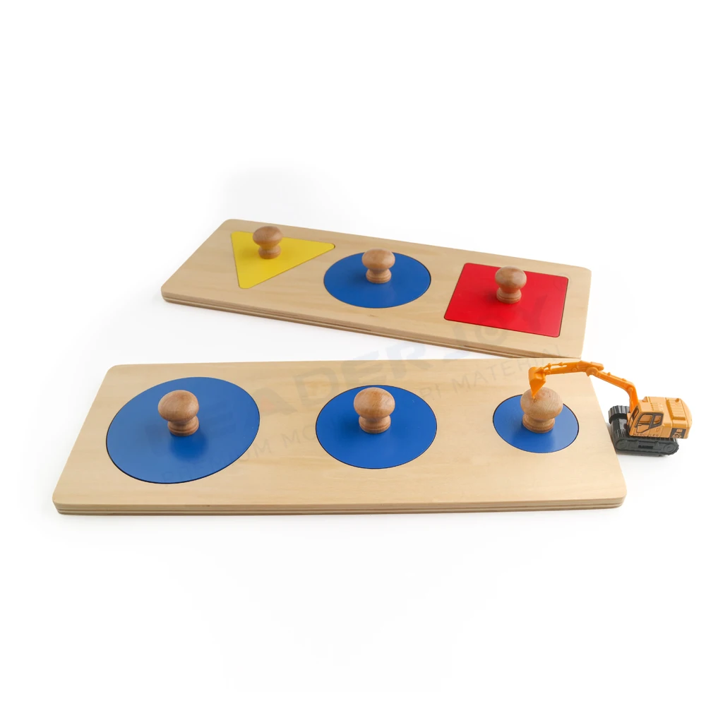 Đồ chơi giáo dục cho bé bằng gỗ: Câu đố hình học Montessori 3