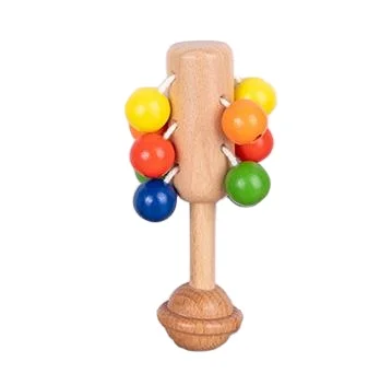 Montessori Wooden Color Rattle Toy for Early Education 4