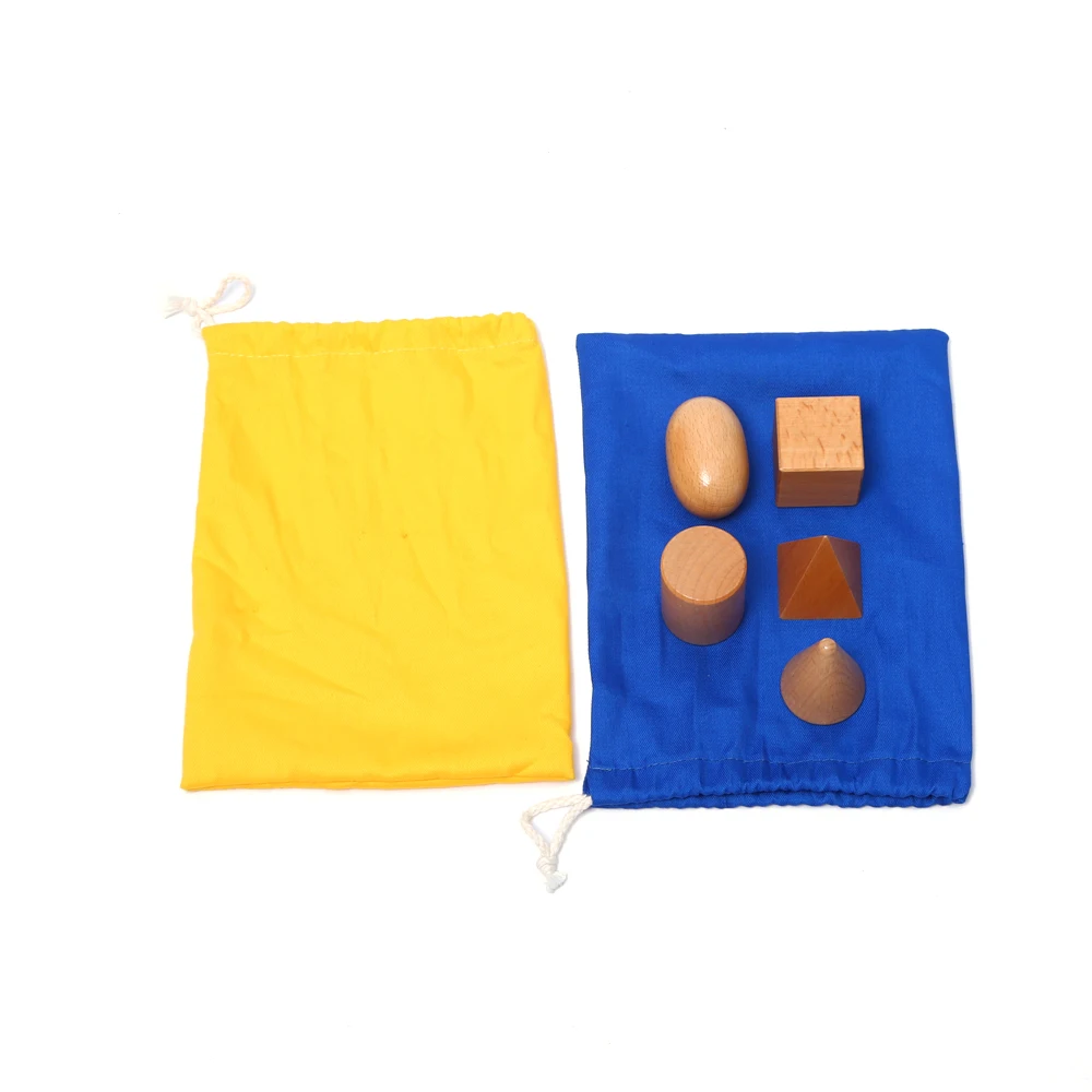 Bộ lập thể bằng gỗ Montessori - Khối hình học dành cho trẻ 0-3 tuổi 2