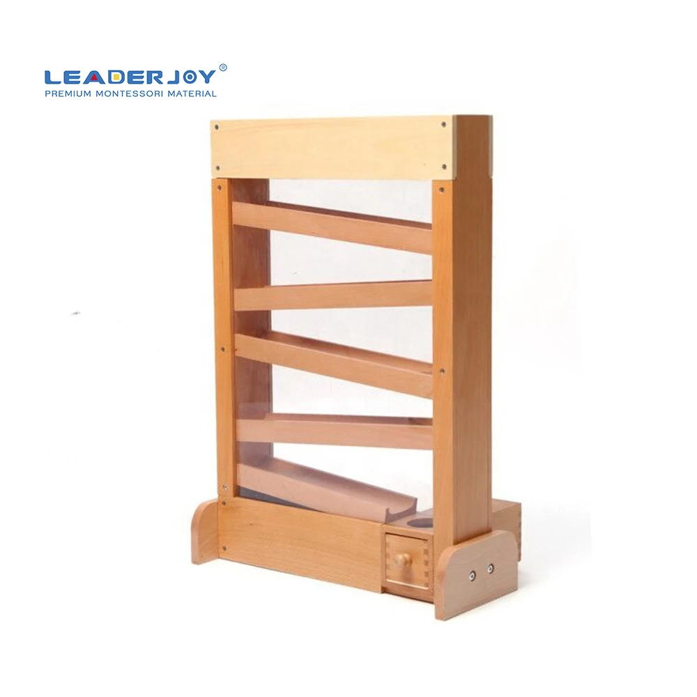 Bộ theo dõi bóng Montessori bằng gỗ dành cho giáo dục sớm 4