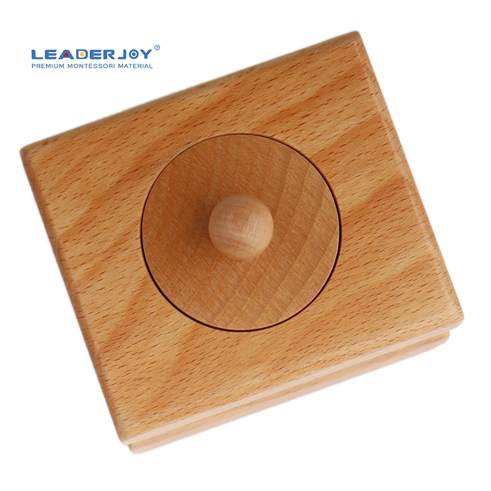 Khối xi lanh Montessori Đồ chơi học tập mầm non bằng gỗ 7