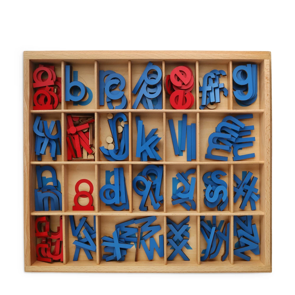 Bán buôn đồ chơi giáo dục bằng gỗ Montessori Bảng chữ cái di chuyển được 1