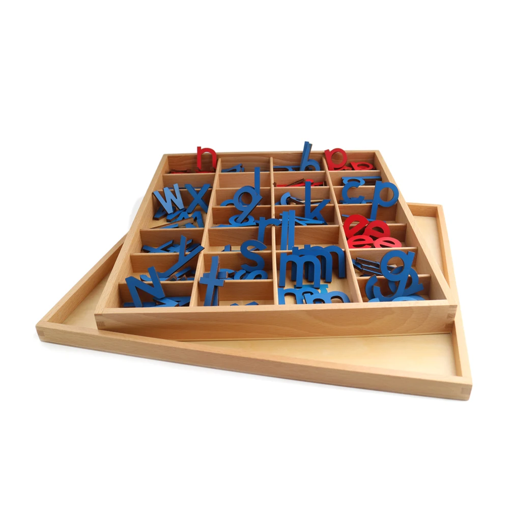 Bán buôn đồ chơi giáo dục bằng gỗ Montessori Bảng chữ cái di chuyển được 4