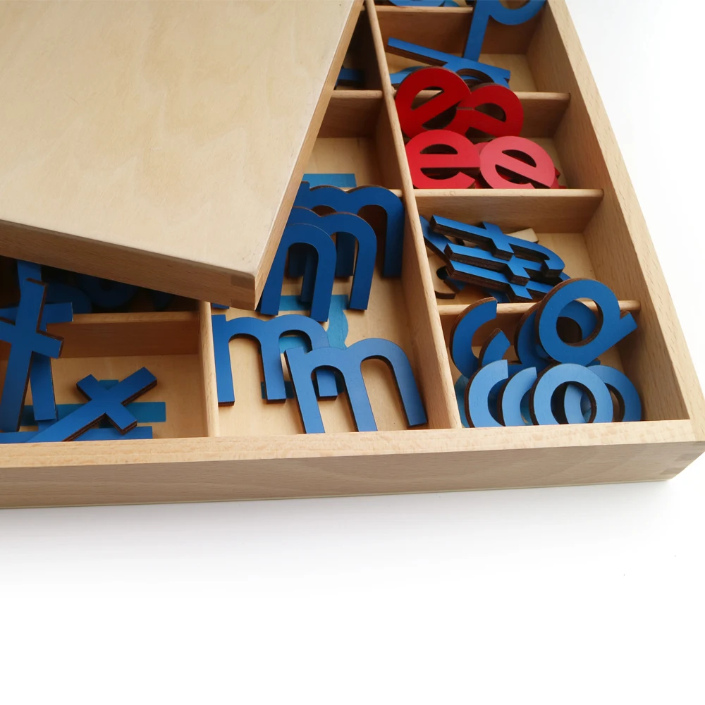 Bán buôn đồ chơi giáo dục bằng gỗ Montessori Bảng chữ cái di chuyển được 2
