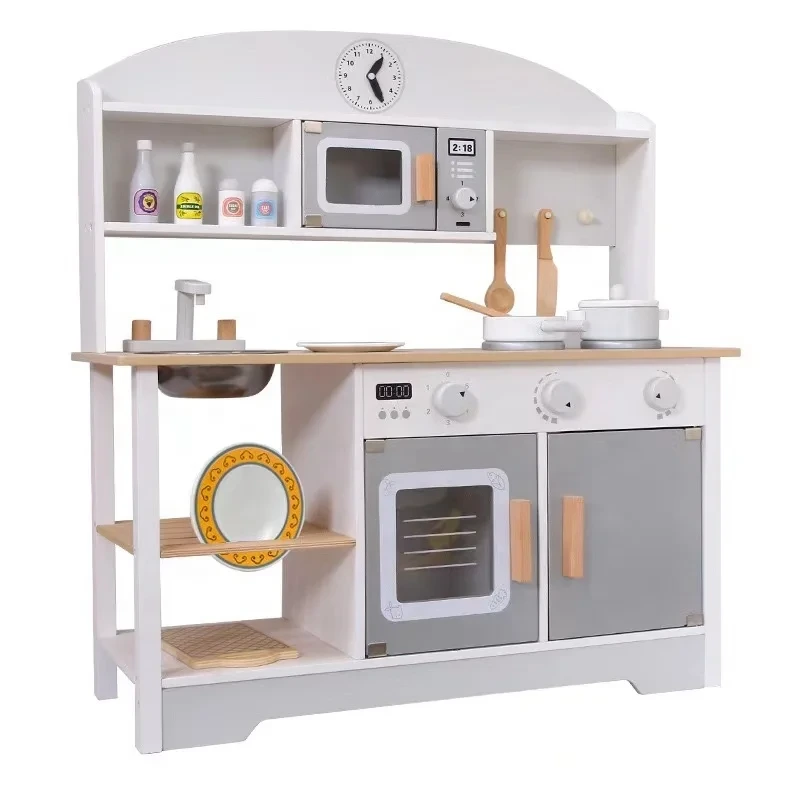Kid's Wooden Montessori Chef Kitchen Utensil Toy Set 1
