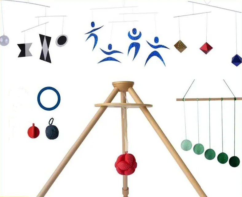 Montessori Visual Mobiles Bát diện di động dành cho trẻ sơ sinh 3