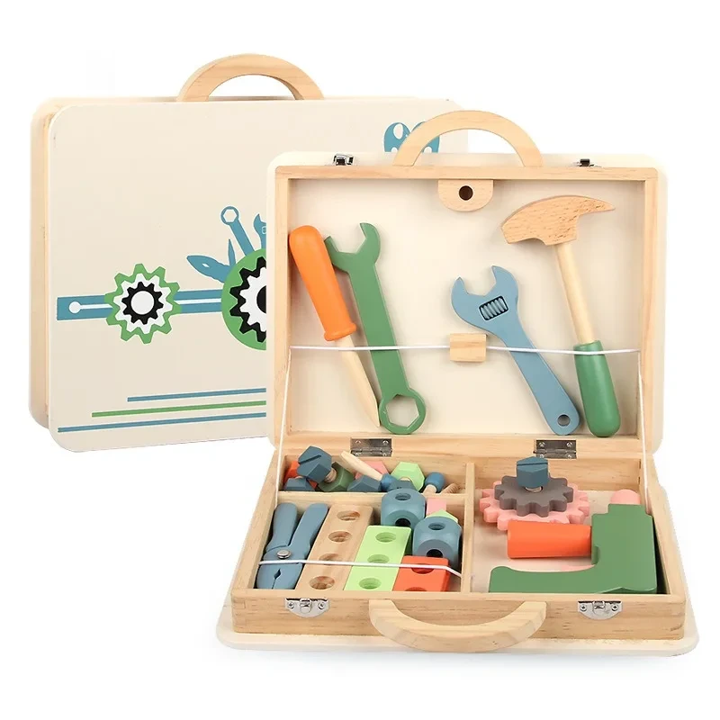 Wooden Kids Education Tool Toys - Montessori Engineering Maintenance 1
